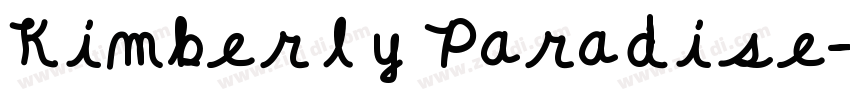 Kimberly Paradise字体转换